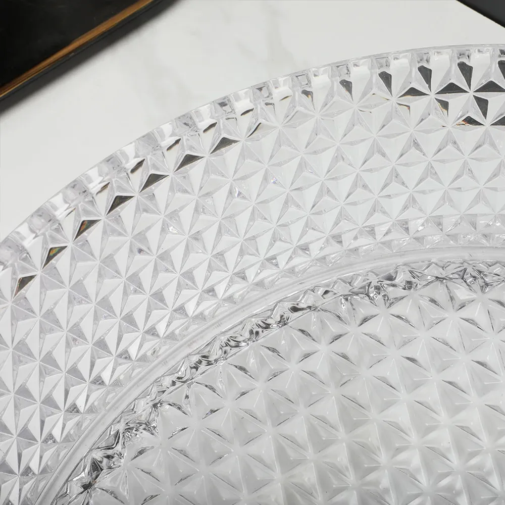 Lavoar baie pe blat formă rotundă lungime 35.5 cm finisaj transparent model Cristal Transparent [8]