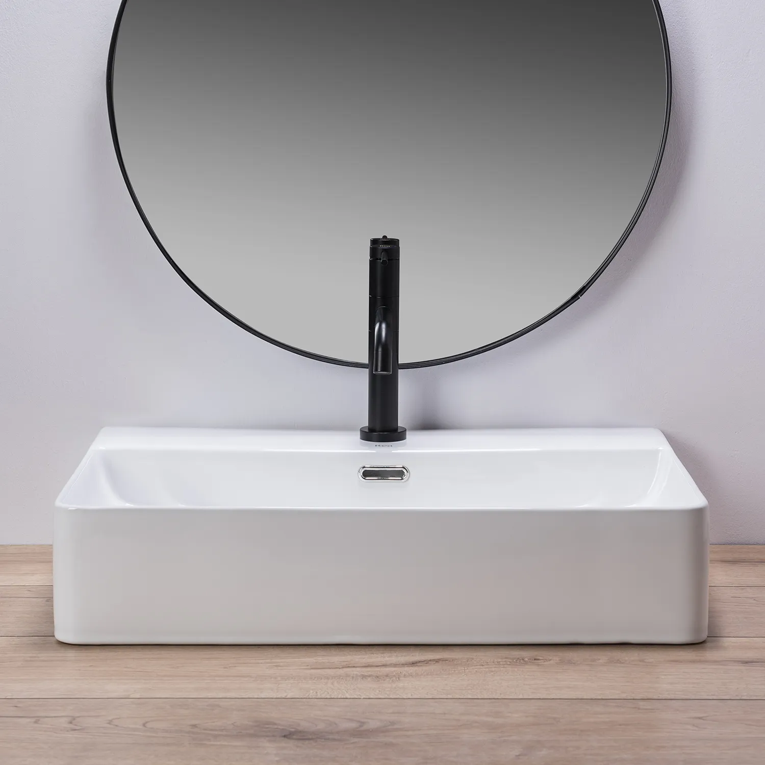 Lavoar pe blat formă dreptunghiulară lungime 60 cm culoare alb model Gina [3]