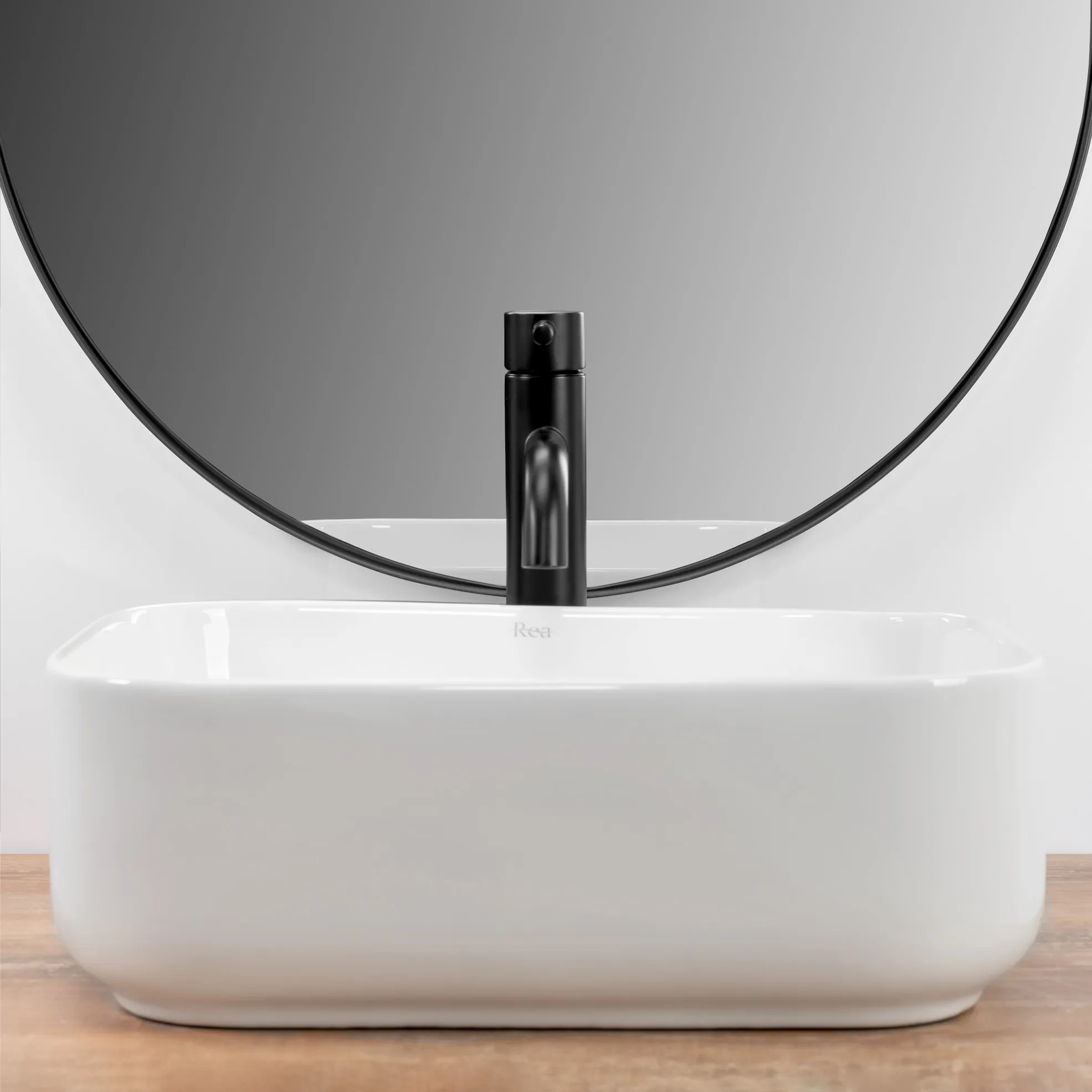 Lavoar pe blat formă dreptunghiulară lungime 40 cm culoare alb model Demi Mini White [3]