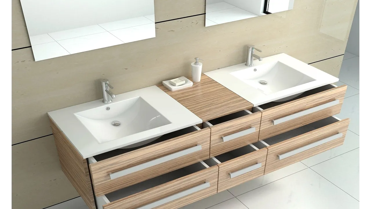 Lavoar încastrat în blat formă dreptunghiulară lungime 71.5 cm culoare alb model Dafne White [3]