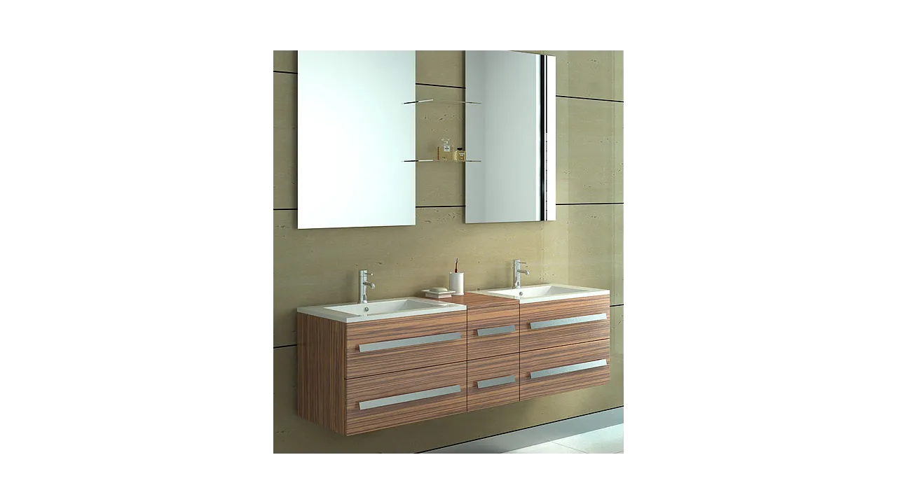 Lavoar încastrat în blat formă dreptunghiulară lungime 76 cm culoare alb model Dafne White [4]