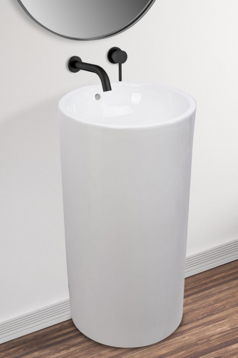 Lavoar independent formă rotundă înălțime 81.5 cm culoare albă model Estera [2]