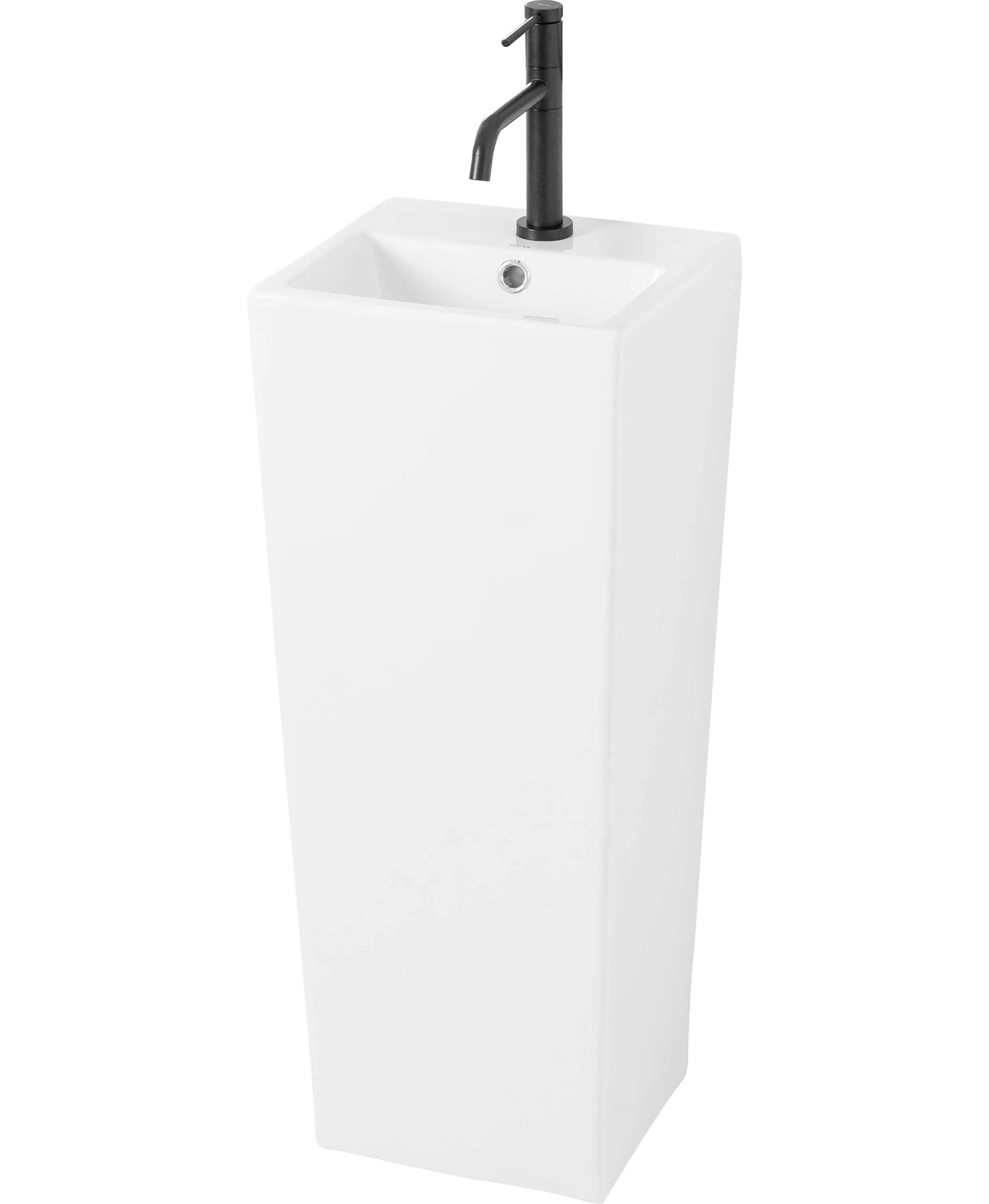 Lavoar independent formă pătrată înălțime 82 cm culoare alb model Kamila [2]
