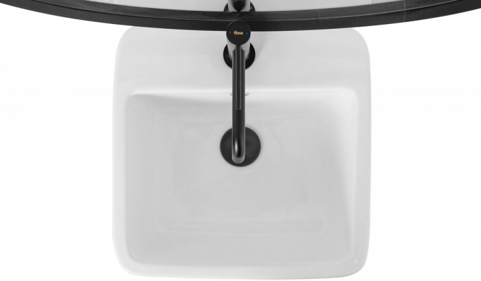 Lavoar independent formă pătrată înălțime 84 cm culoare alb model Mia White [4]