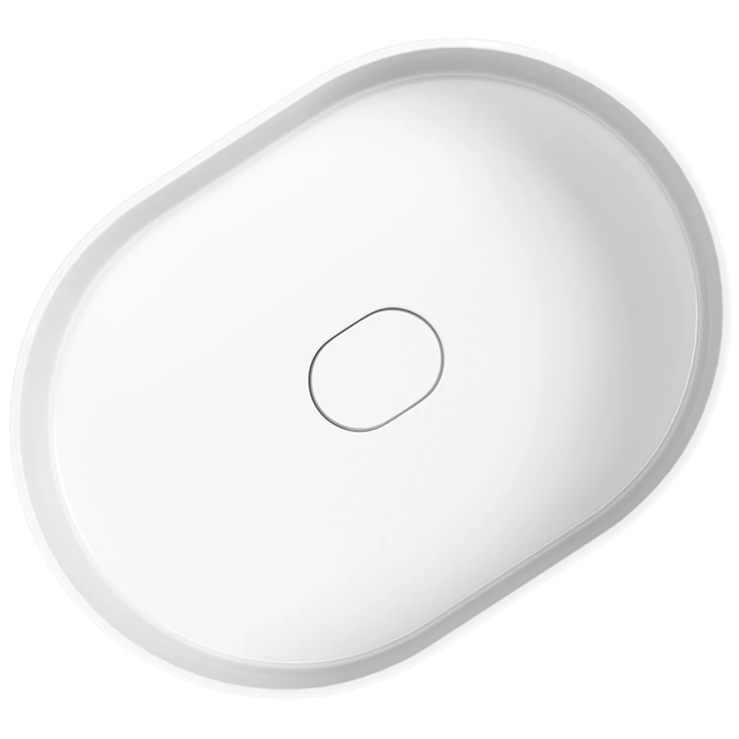 Lavoar independent formă semiovală înălțime 85 cm finisaj alb model Dolce White [6]
