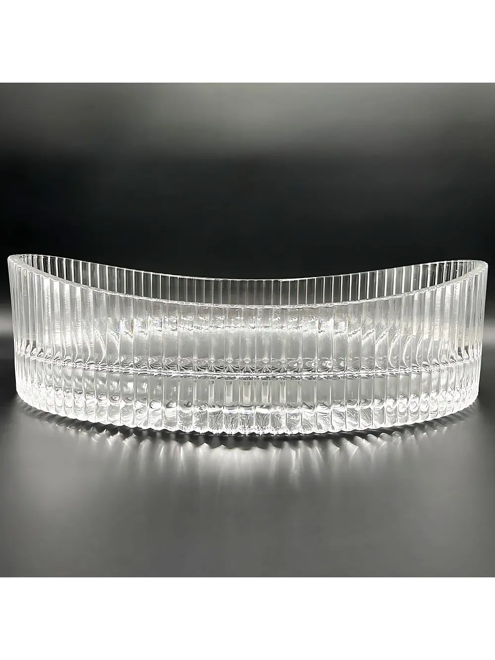 Lavoar pe blat formă ovală lungime 50 cm culoare transparentă model Harper Transparent [7]