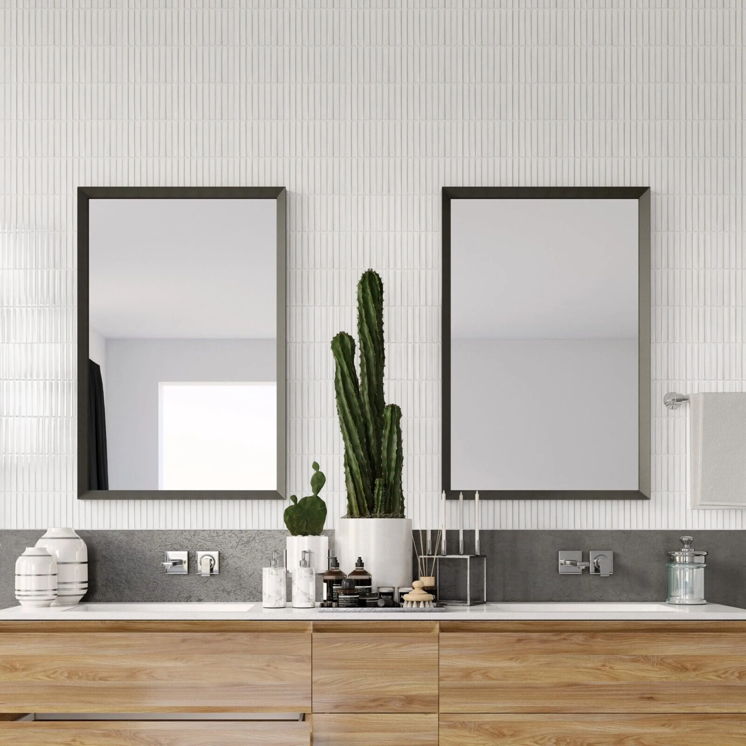 Mozaic decorativ pentru interior culoare alb finisaj semi lucios material ceramică model White 133420 [5]