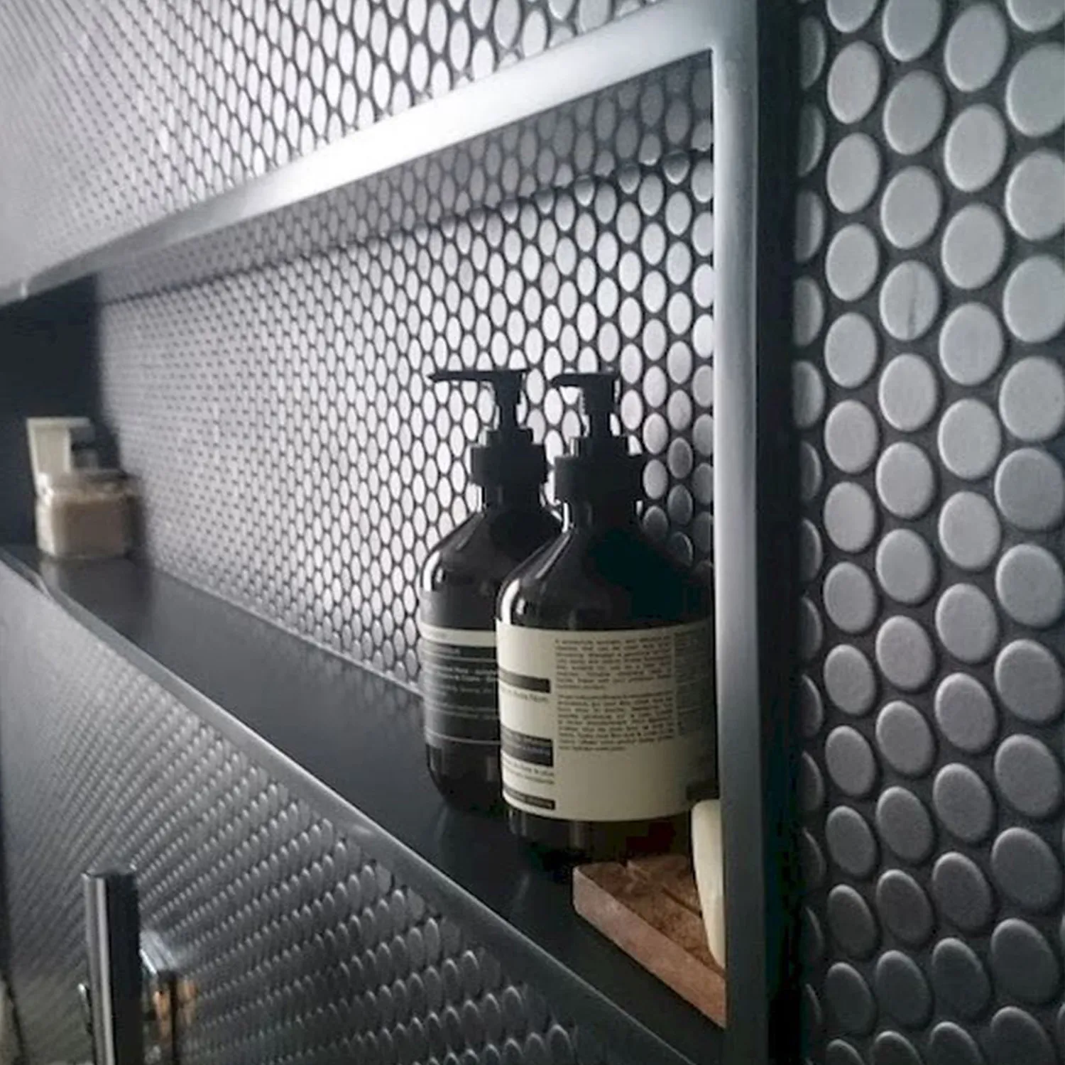 Mozaic decorativ pentru interior culoare negru finisaj mat material ceramică model Black Matt 133421A [2]