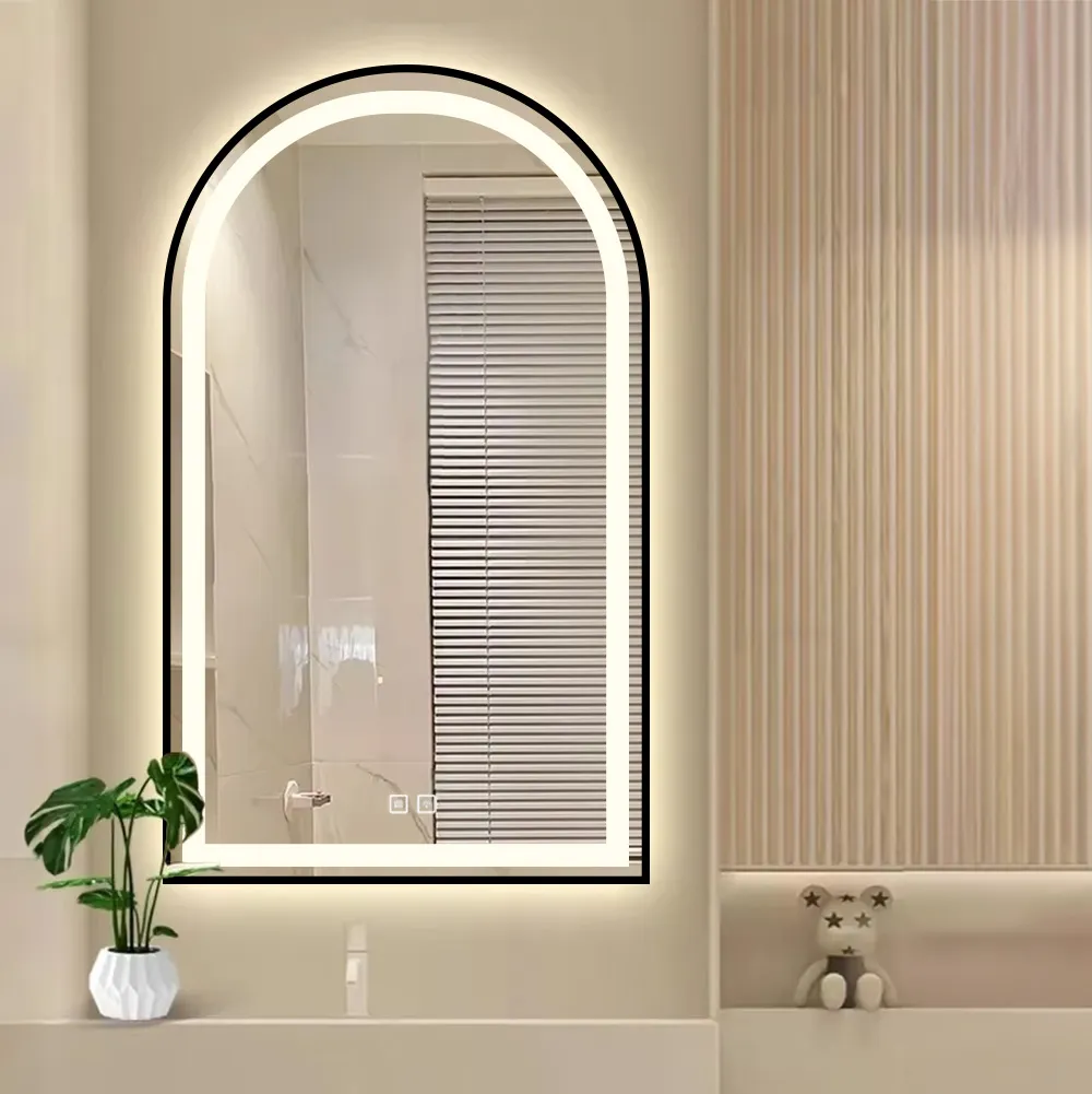 Oglindă cu LED și funcție de dezaburire finisaj negru mărime 60x100 cm model Dash Black [5]