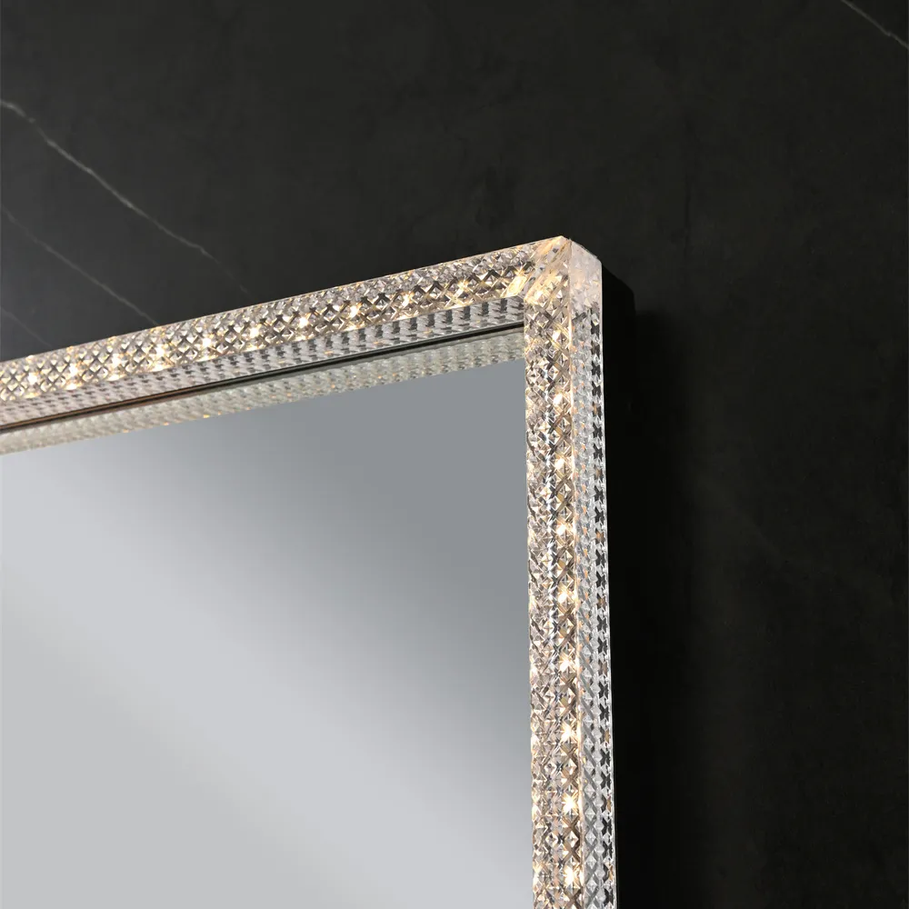 Oglindă LED mărime 60x80 cm formă dreptunghiulară model BL808 Contemporan Cristal [5]