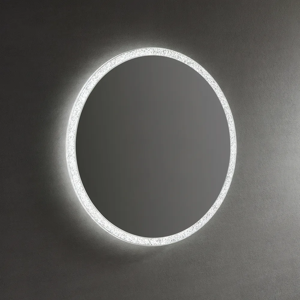 Oglindă LED mărime 60 cm formă rotundă model BL806 Contemporan Cristal [3]