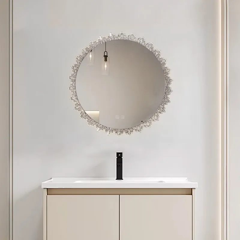 Oglindă LED și funcție de dezaburire mărime 80 cm formă rotundă model Cristal X013 [5]