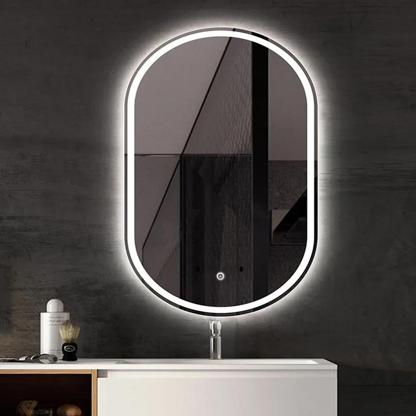 Oglindă cu LED formă ovală mărime 60x80 cm model P10408 [2]