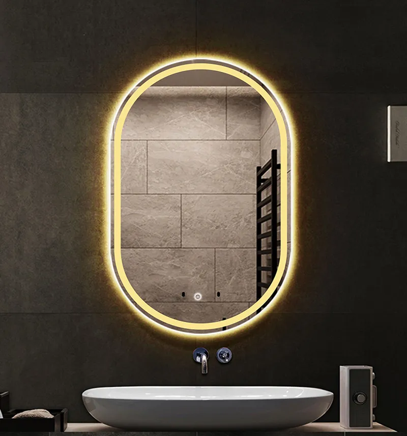 Oglindă cu LED formă ovală mărime 60x80 cm model P10408 [3]
