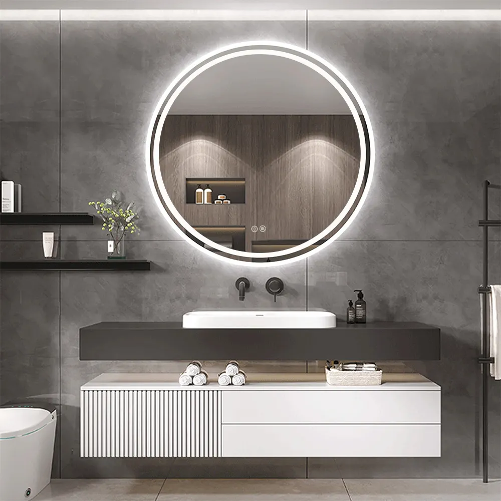 Oglindă cu LED și funcție de dezaburire formă rotundă mărime 60 cm model BAS [8]
