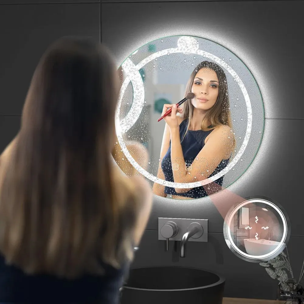 Oglindă cu LED și funcție de dezaburire formă rotundă mărime 90 cm model BAS [7]