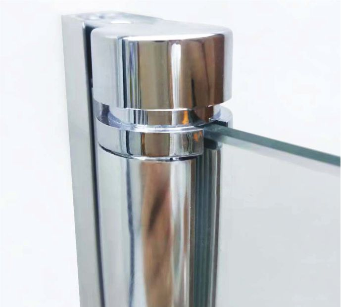 Paravan mobil pentru cadă sticlă transparentă securizată profil crom lucios mărime 90x140 cm model WST08 [4]