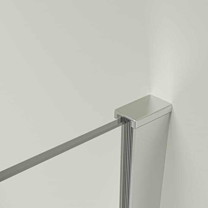 Perete de duș Walk-In mărime 100 cm culoare profil crom sticlă securizată transparentă model SD100 [5]