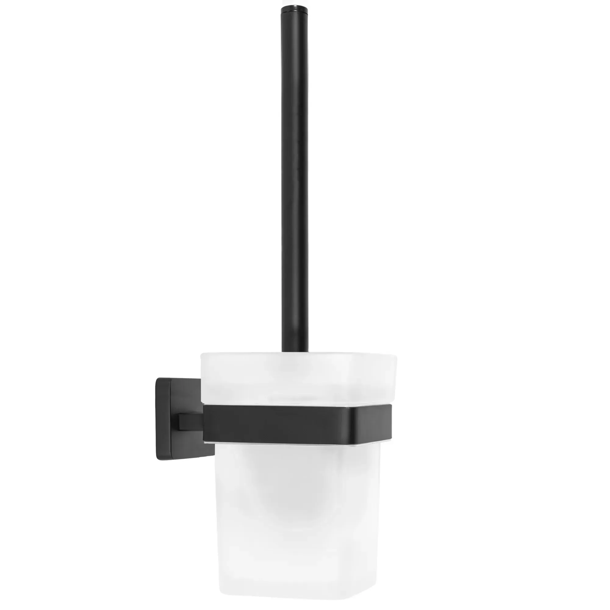 Perie Wc cu suport finisaj negru mat model pătrat 332918 Erlo 05 Black [3]