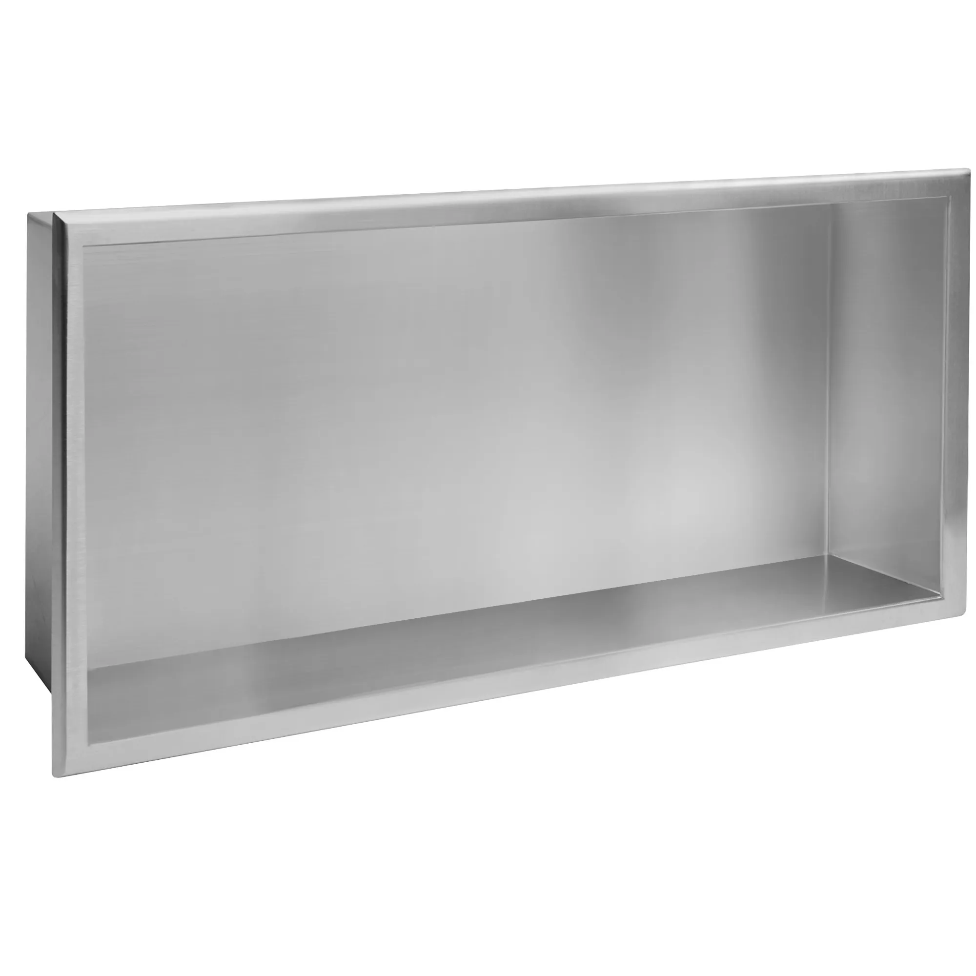 Raft baie încastrat în perete mărime 30x60 cm culoare crom periat model dreptunghiular Chrom Brushed [1]