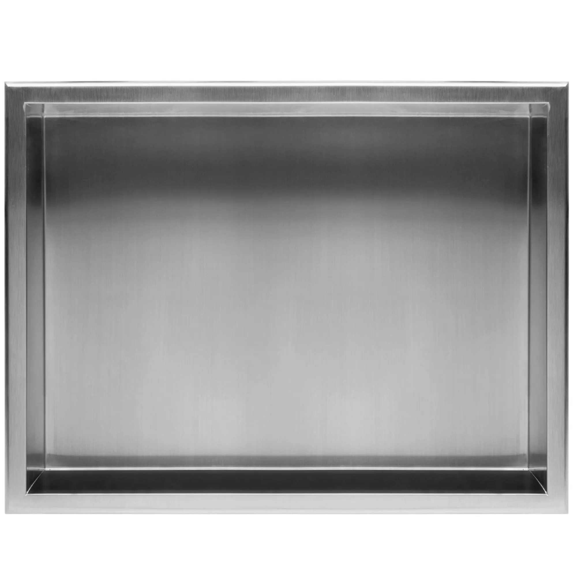 Raft baie mărime 30x45 cm culoare oțel periat model dreptunghiular încastrat în perete Steel Brushed [5]