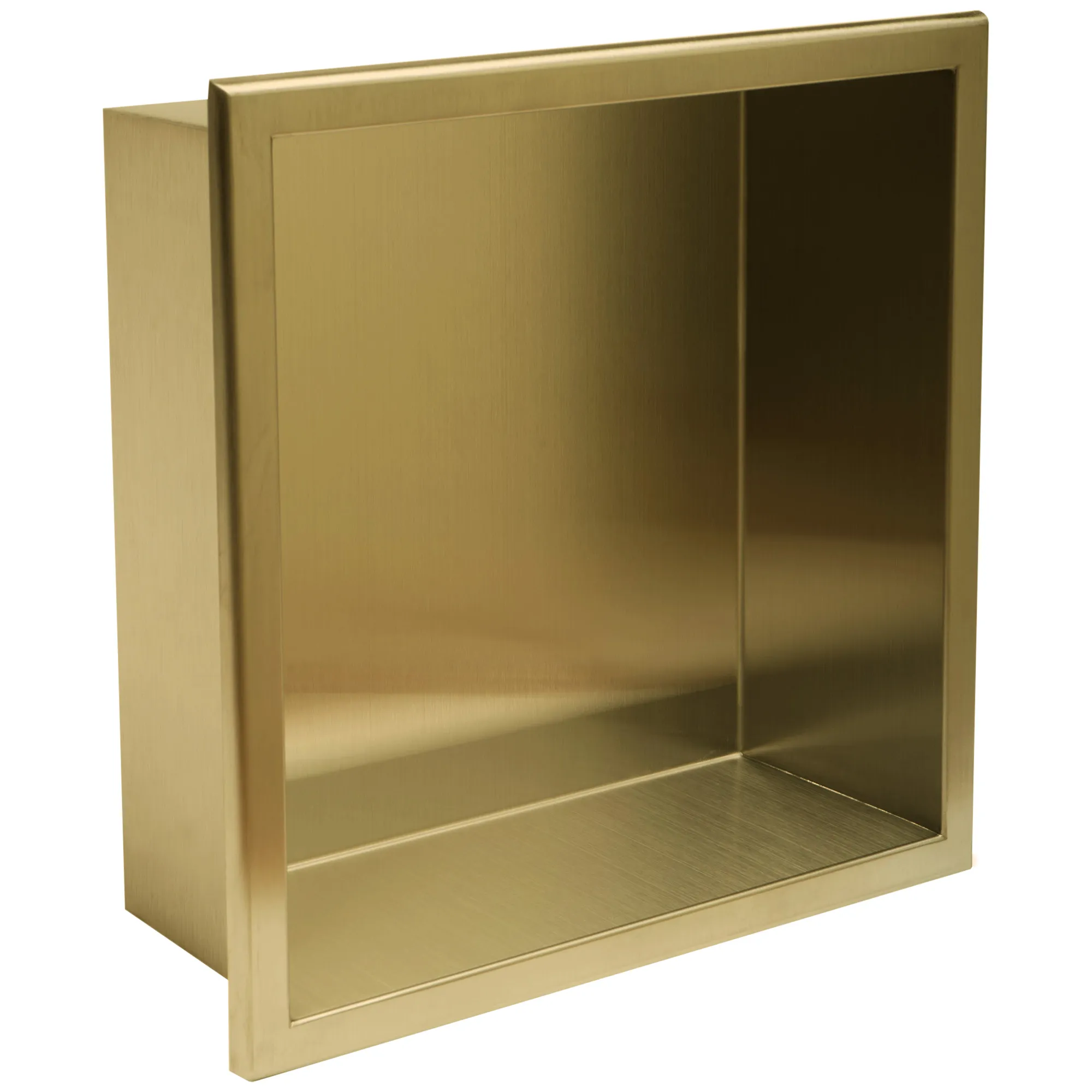 Raft baie încastrat în perete mărime 30x30 cm culoare auriu periat model dreptunghiular Gold Brushed [1]