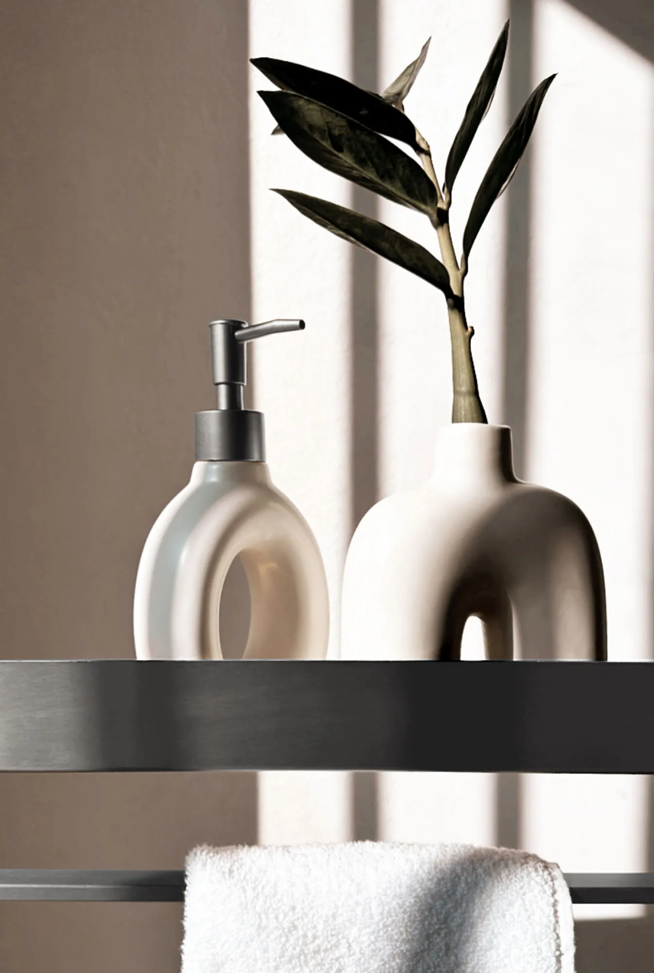 Raft pentru baie lungime 45 cm culoare crom periat model SF01 Chrome Brushed [4]