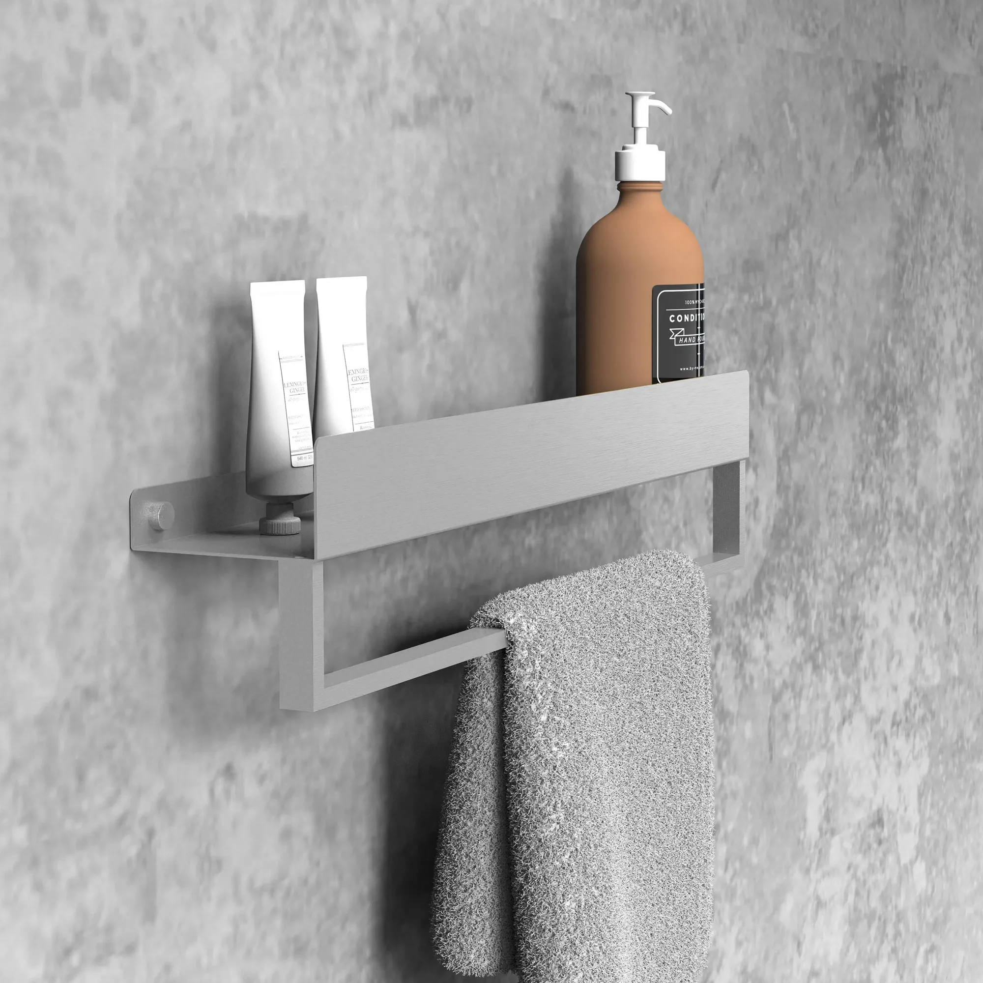 Raft pentru baie lungime 45 cm culoare crom periat model SF01 Chrome Brushed [3]