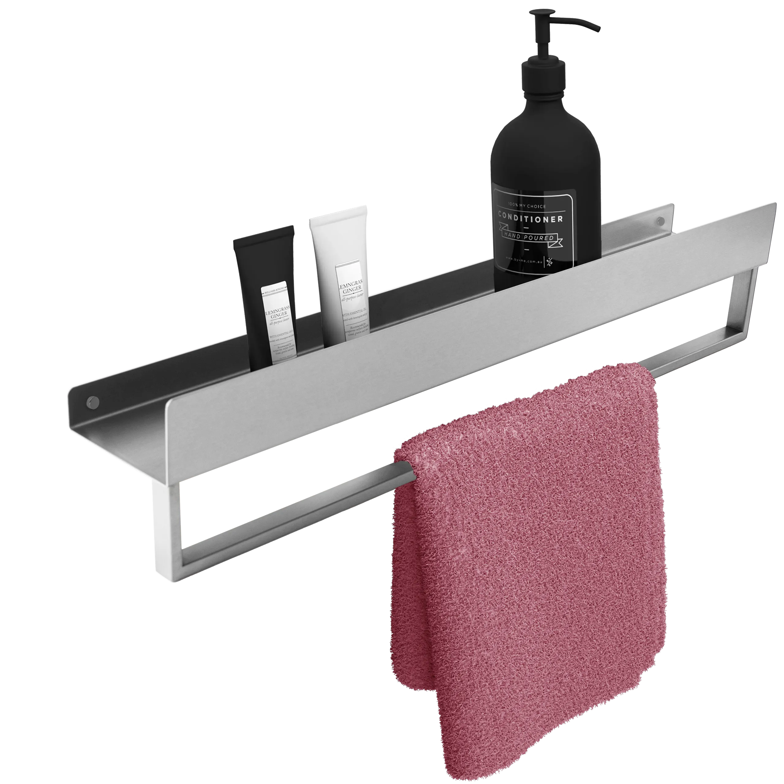 Raft pentru baie lungime 45 cm culoare crom periat model SF01 Chrome Brushed [5]