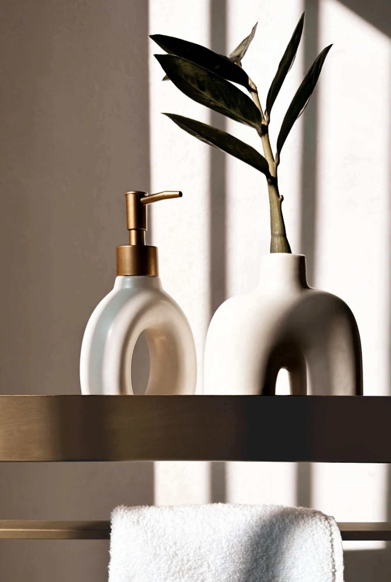 Raft pentru baie lungime 45 cm culoare auriu periat model SF01 Gold Brushed [5]