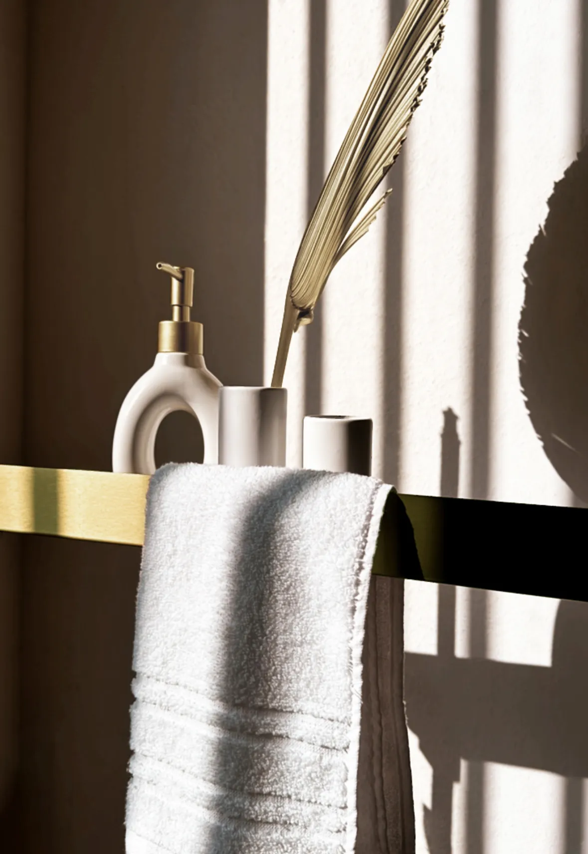 Raft pentru baie lungime 60 cm culoare auriu periat model SF02 Gold Brushed [4]