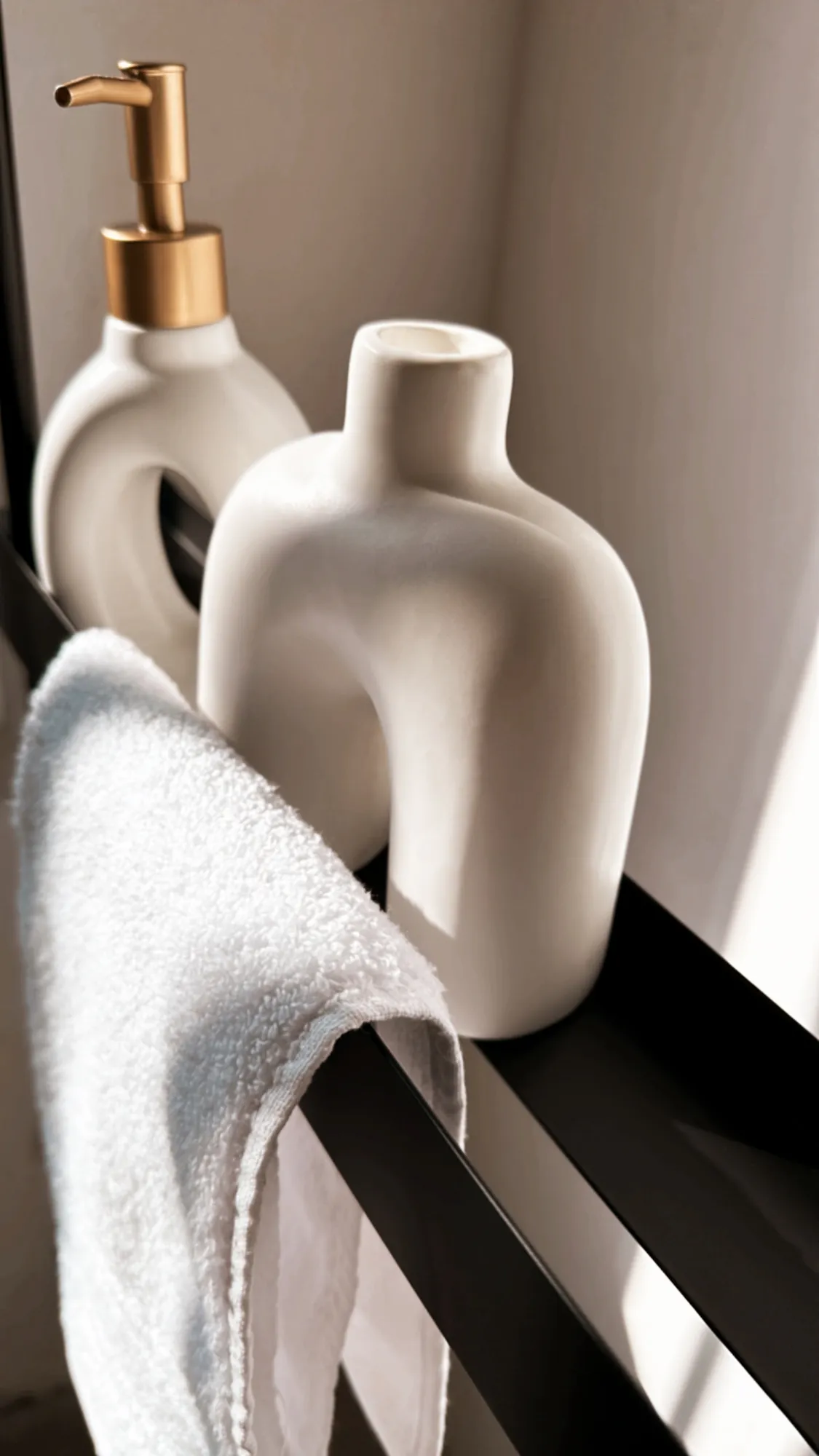 Raft pentru baie lungime 60 cm culoare negru mat model SF02 Black Matt [4]