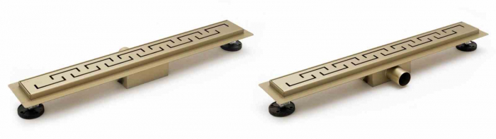 Rigolă scurgere duș lungime 70 cm culoare auriu model Greek Gold [3]