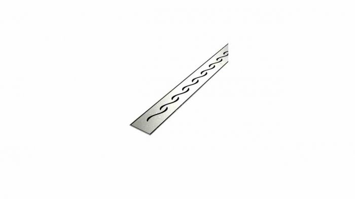 Rigolă scurgere duș lungime 60 cm culoare crom model Wave Chrome [4]