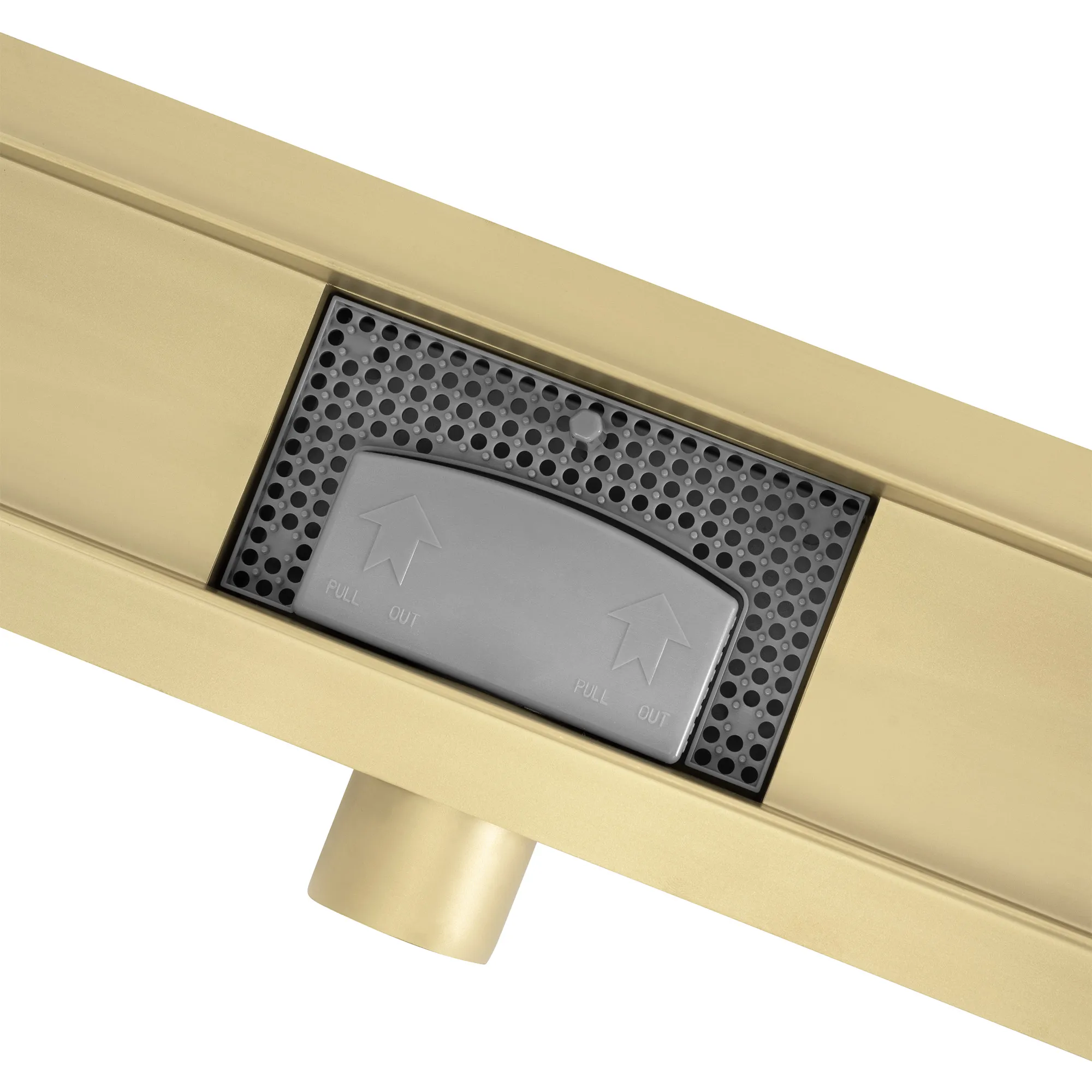Rigolă scurgere duș lungime 70 cm finisaj auriu lucios model Neox Gold [7]