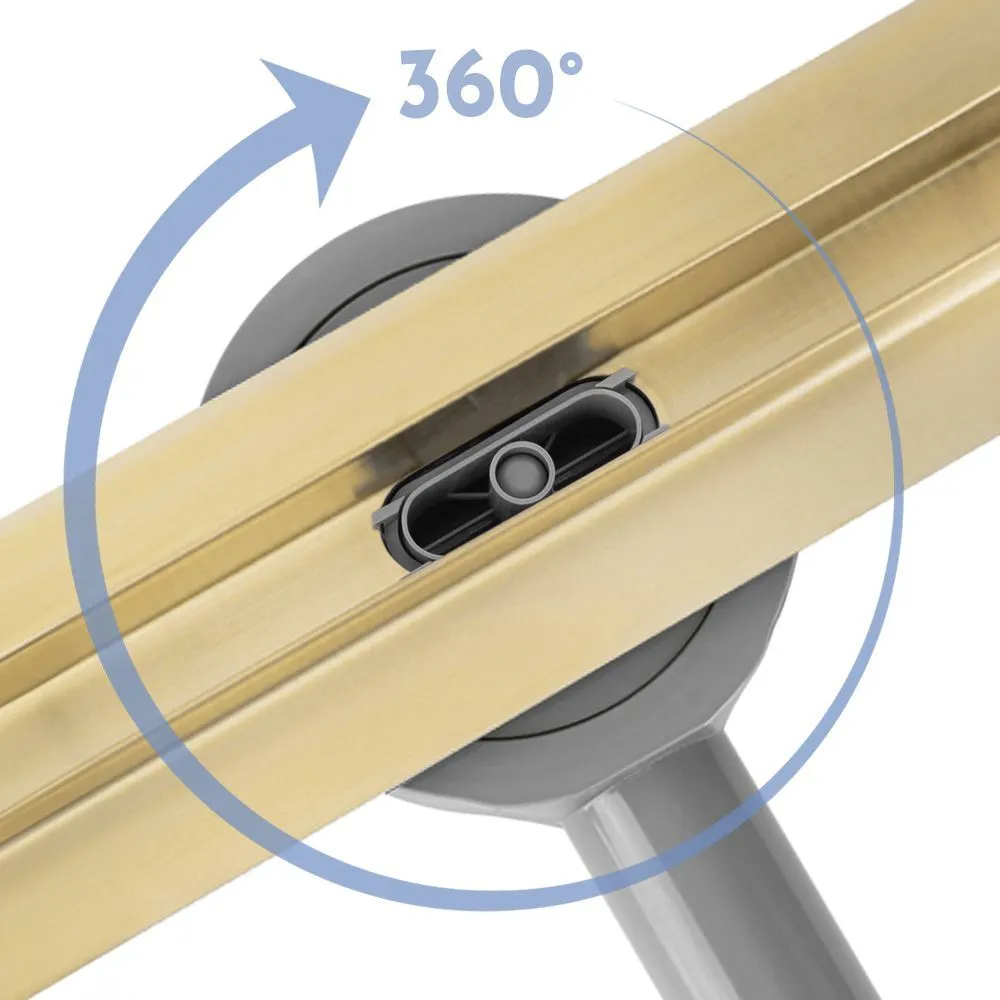 Rigolă scurgere duș lungime 100 cm culoare auriu periat model Neox Slim Pro Brushed Gold [5]