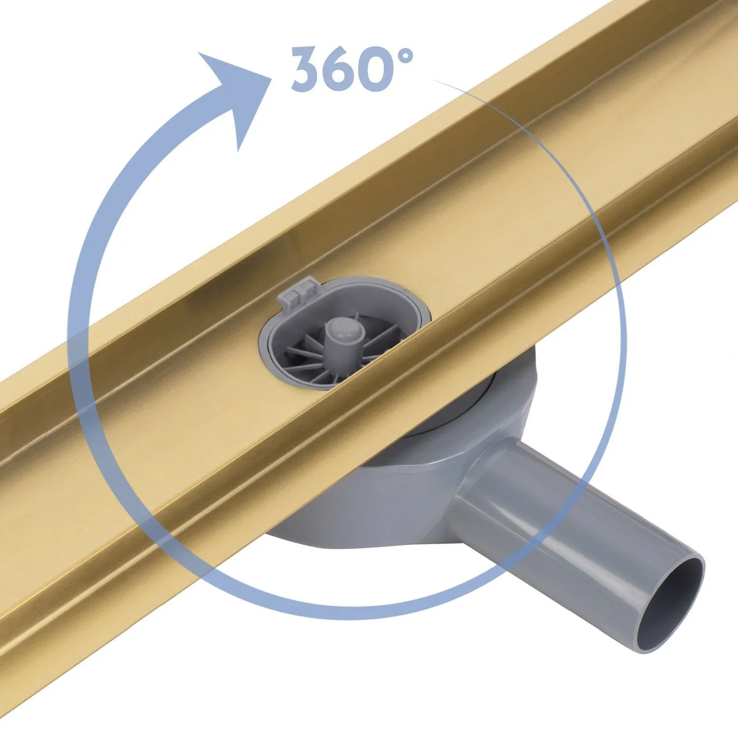 Rigolă scurgere duș lungime 100 cm culoare auriu model Neox Pro Gold [6]