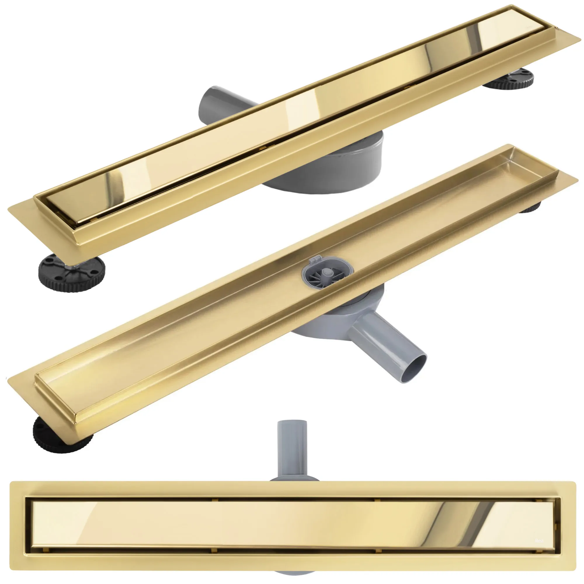 Rigolă scurgere duș lungime 100 cm culoare auriu model Neox Pro Gold [1]