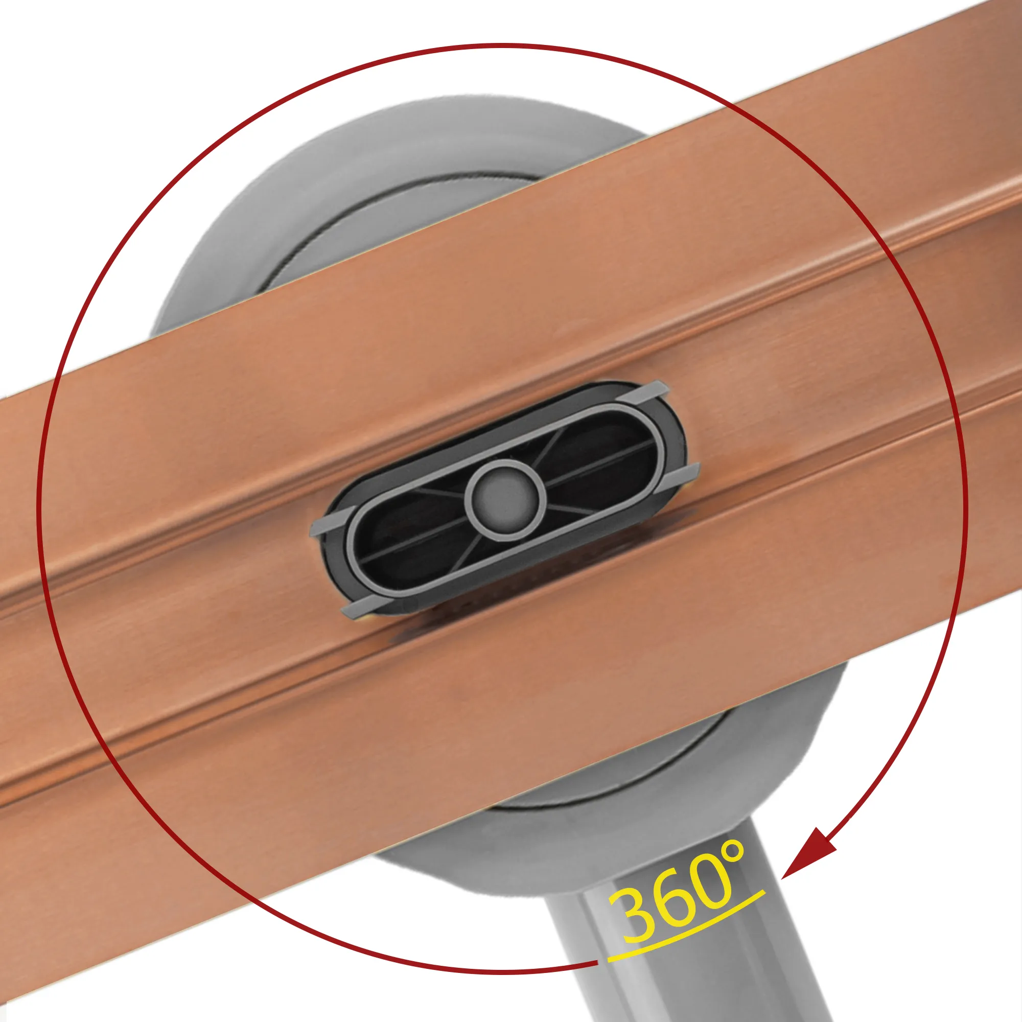 Rigolă scurgere duș lungime 100 cm culoare cupru periat model Neox Slim Pro Brushed Copper [7]