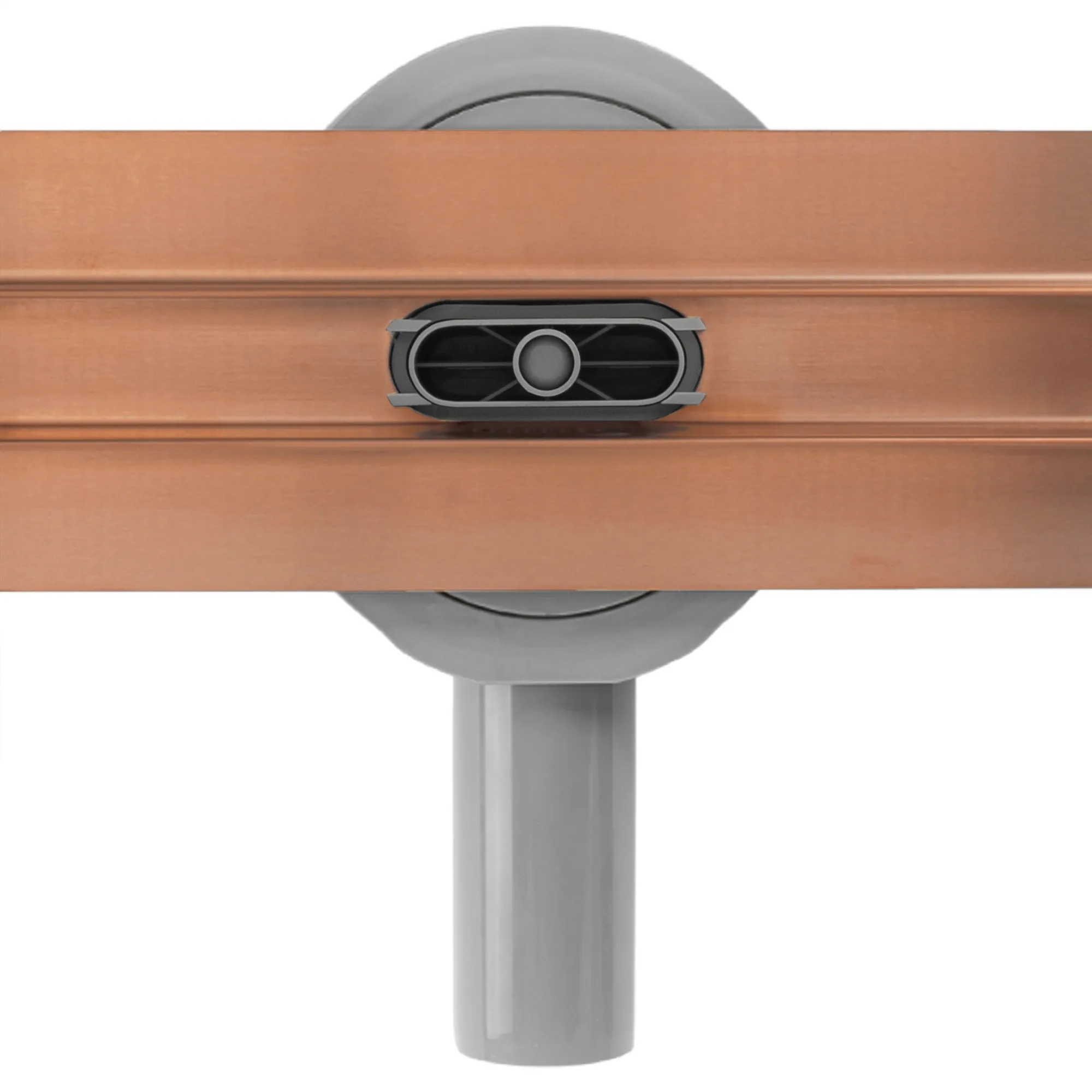 Rigolă scurgere duș lungime 100 cm culoare cupru periat model Neox Slim Pro Brushed Copper [5]