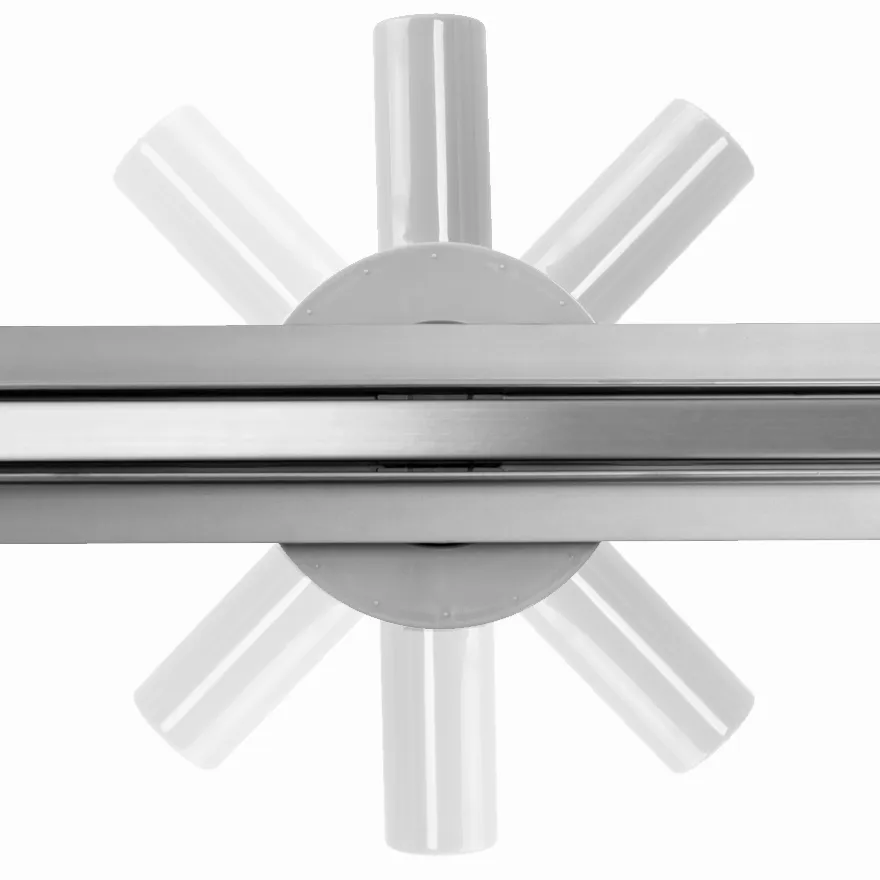 Rigolă scurgere duș lungime 70 cm culoare crom periat model Neo Slim Pro Brushed Inox [7]