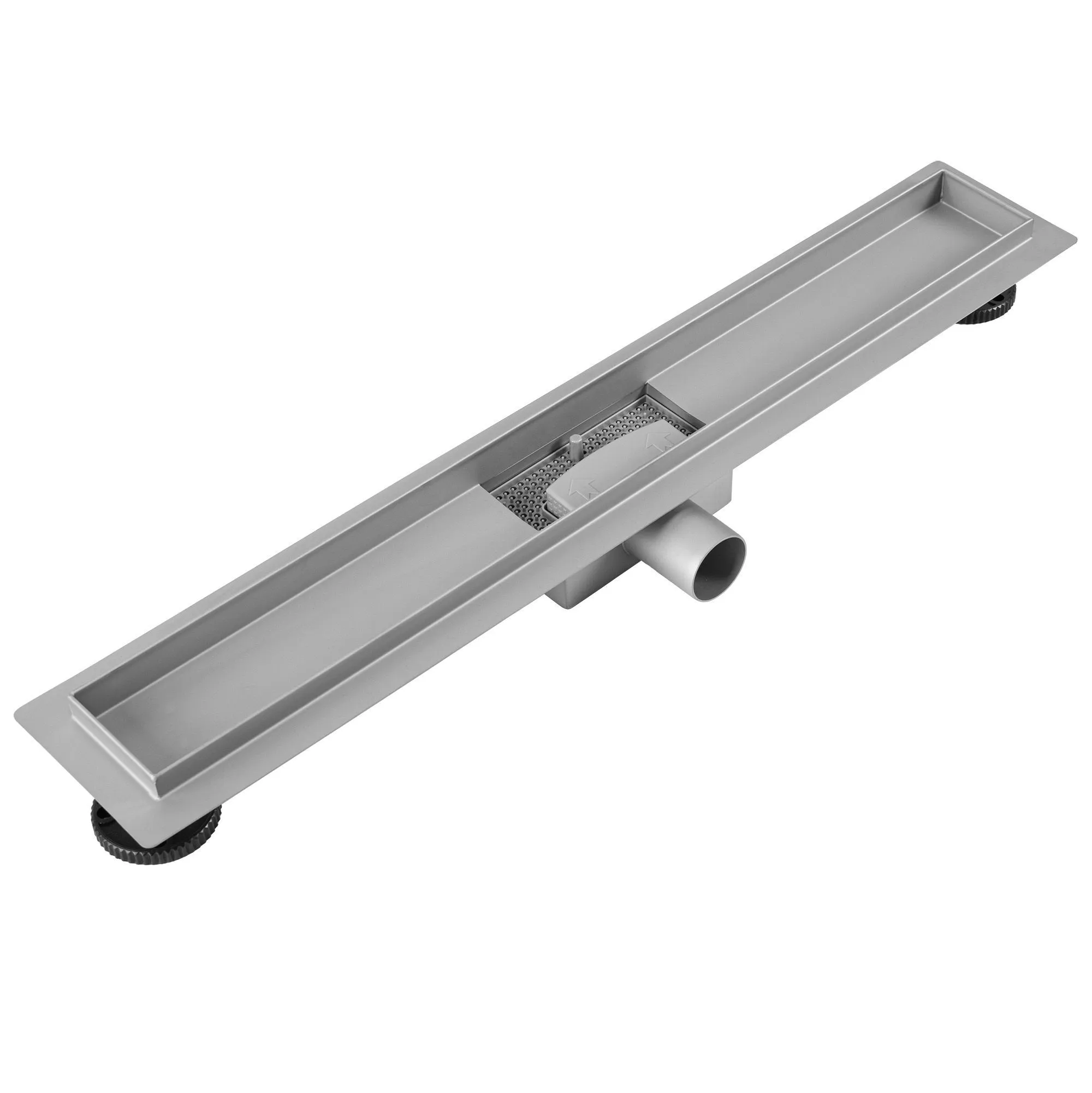 Rigolă scurgere duș lungime 80 cm culoare oțel periat model Neox Brush Nickel [5]