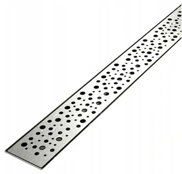 Rigolă scurgere duș lungime 80 cm culoare oțel periat model Bubble Inox [1]