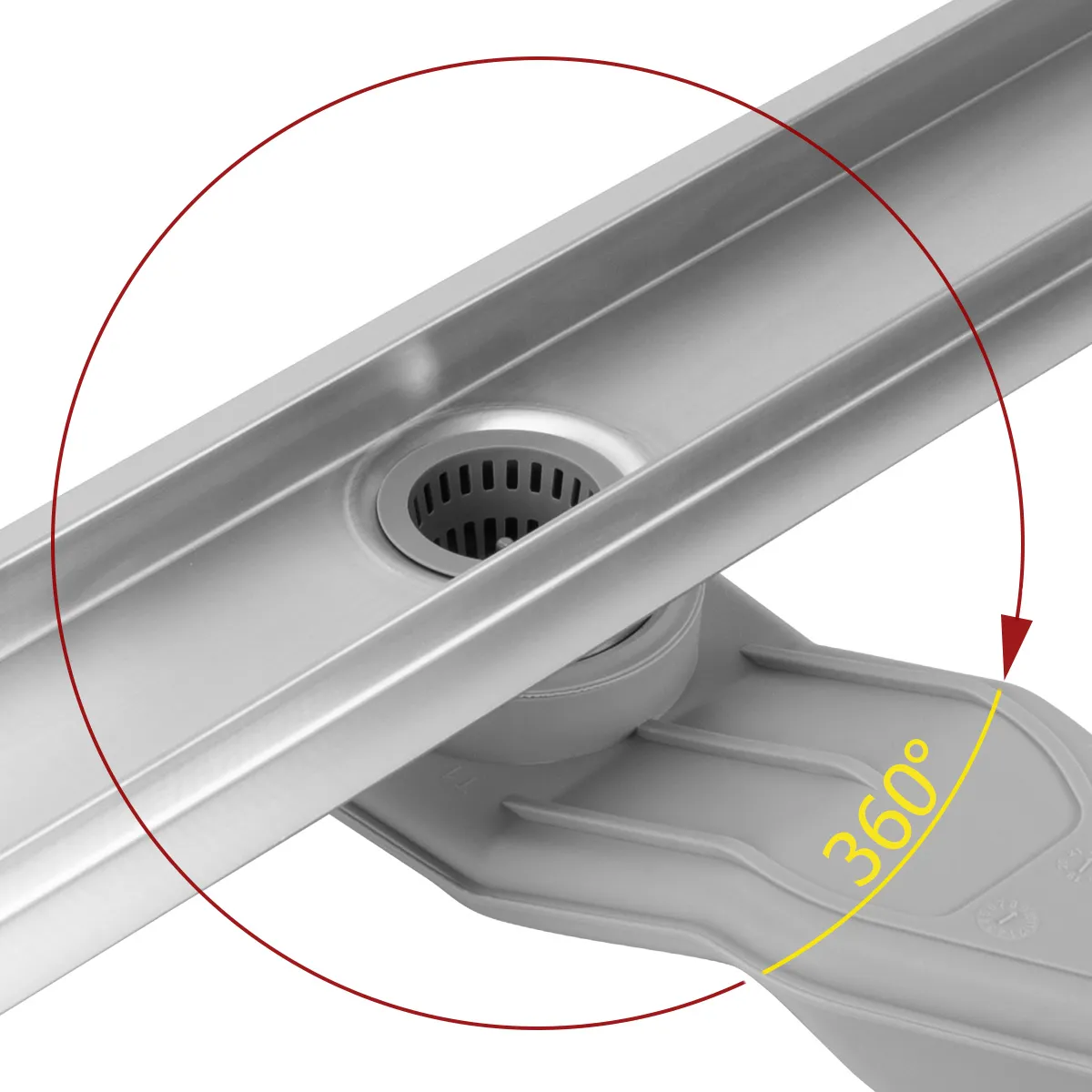 Rigolă scurgere duș lungime 50 cm culoare oțel periat model Neox Superflow Brushed Nickel [5]