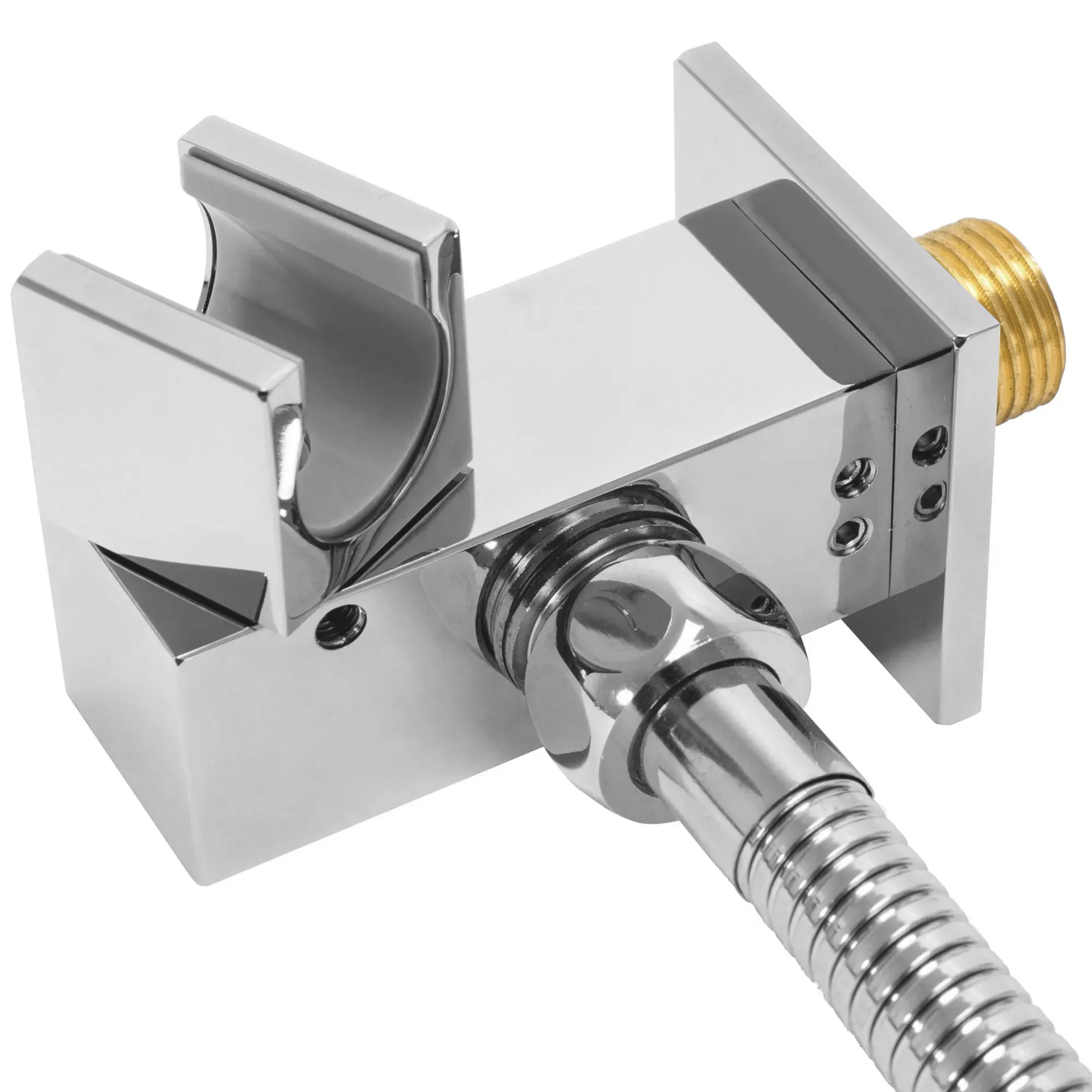 Set de duș culoare crom înălțime 19 cm material alamă model Fenix Davis Chrome [4]