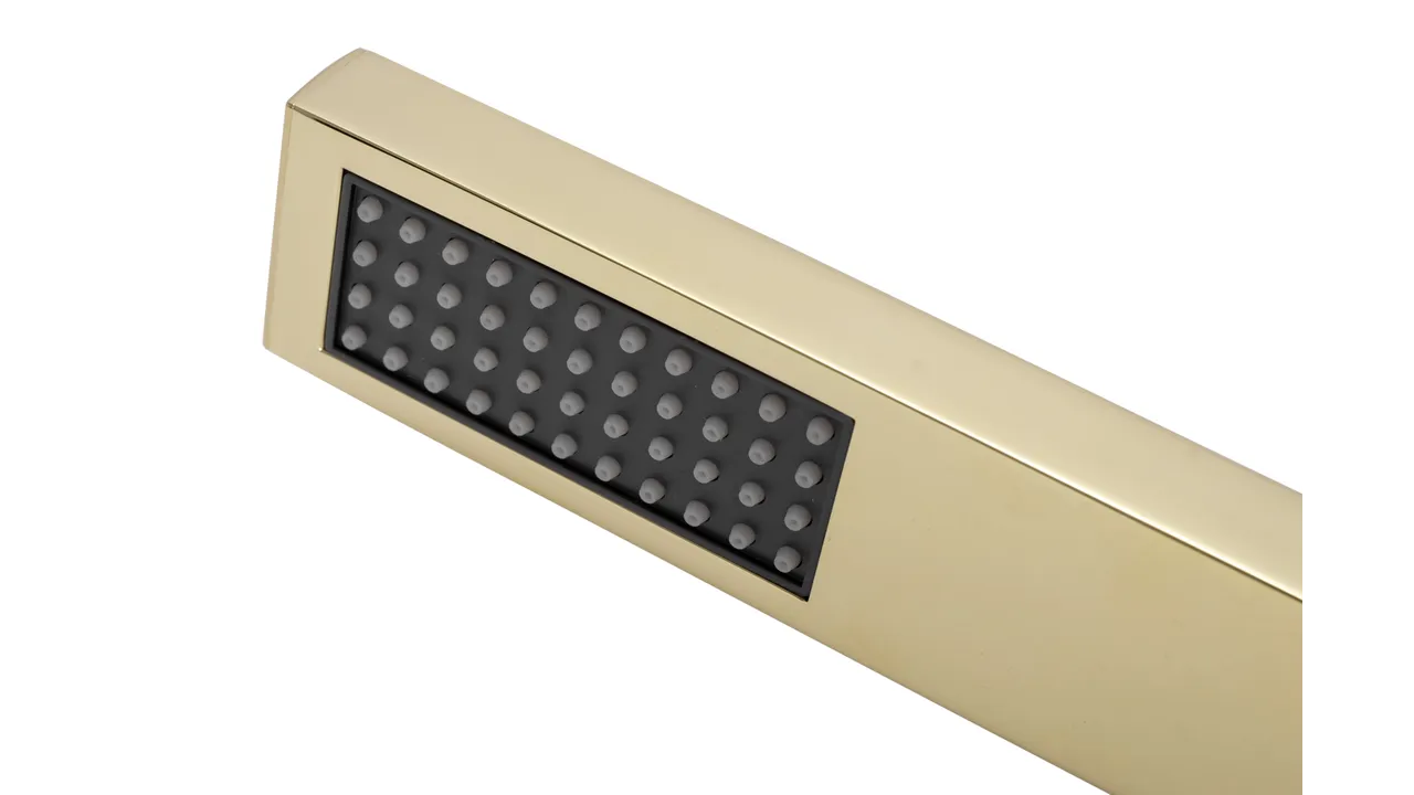 Set de duș culoare auriu înălțime 18 cm material alamă model Fenix Gold [3]