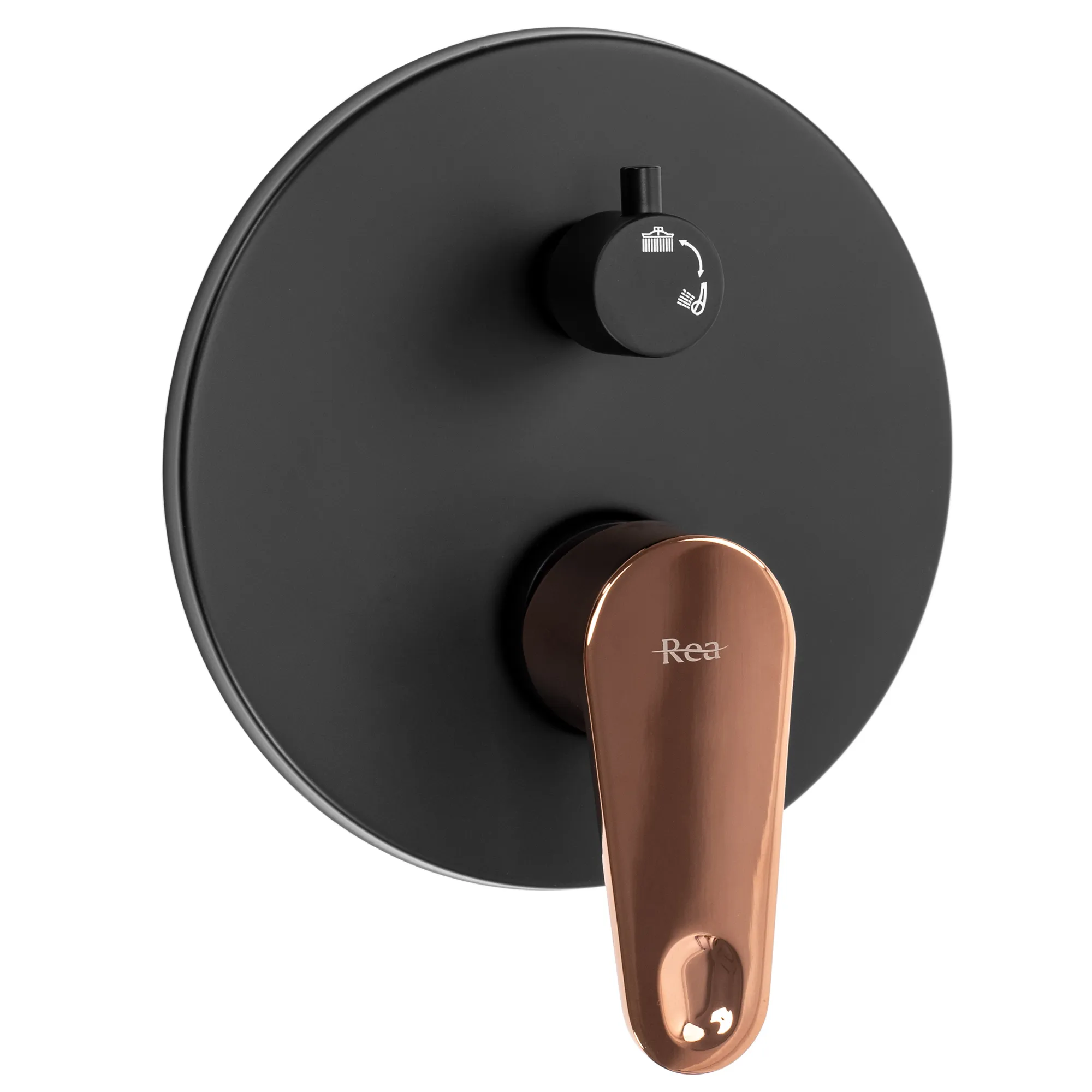 Set de duș culoare neagră înălțime 17 cm material alamă/ABS model Mild Black Rose Gold [2]