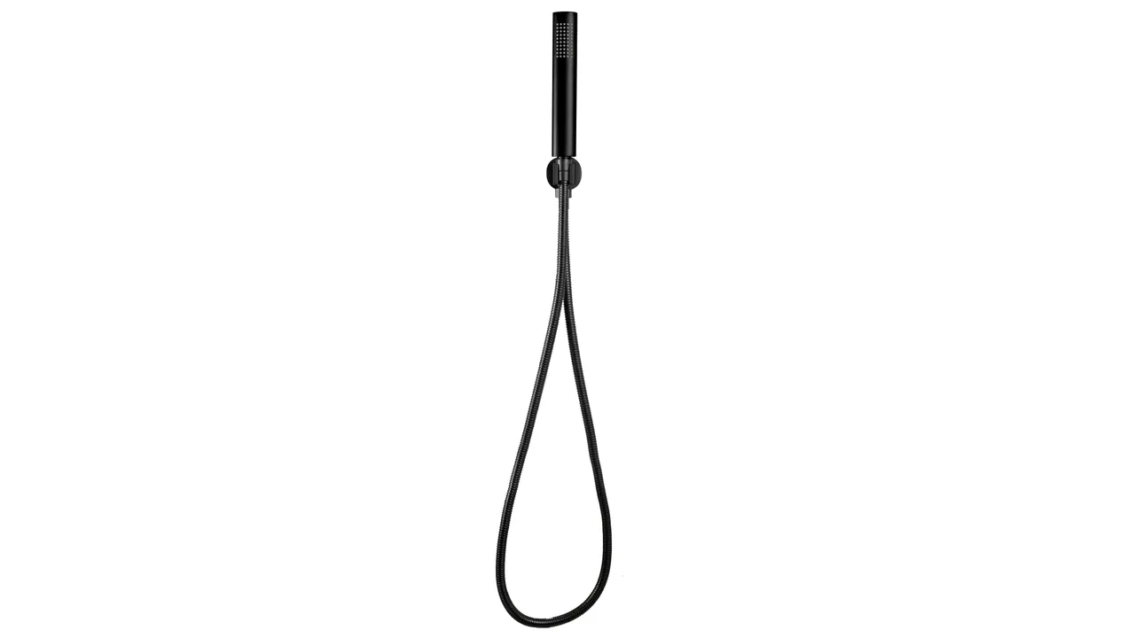 Set de duș culoare neagră înălțime 19 cm material alamă/ABS model Oval Black [5]