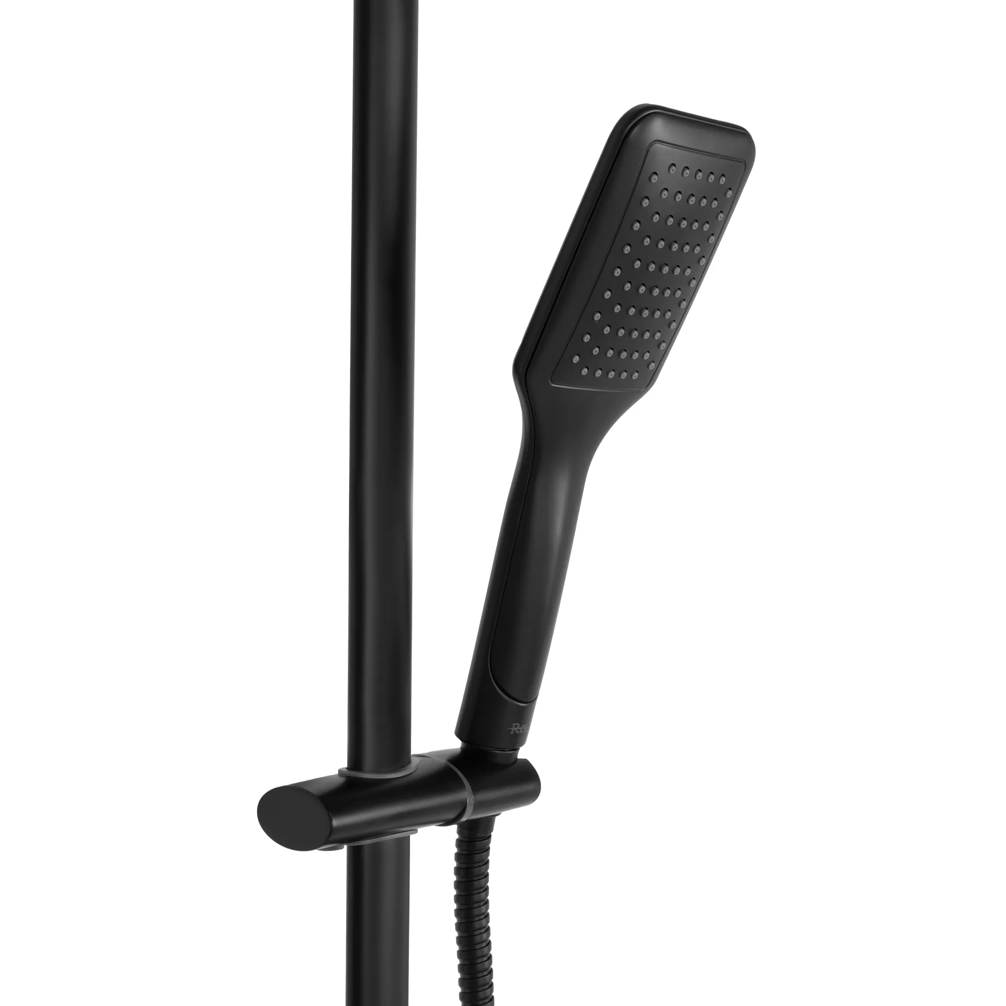 Set de duș culoare negru mat înălțime 120 cm material alamă/ABS model Tom Black Mat [4]