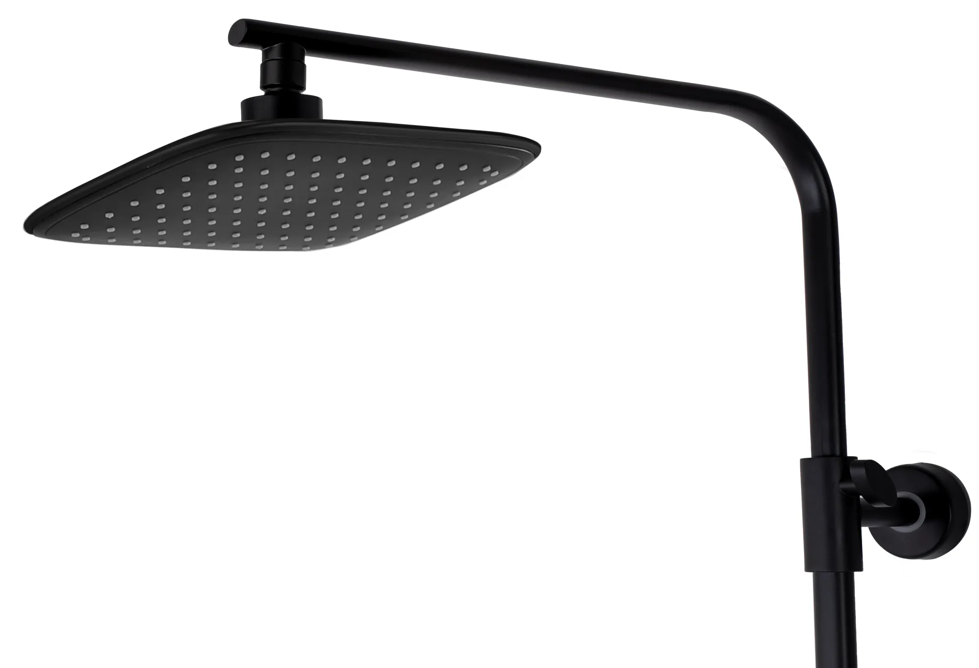 Set de duș culoare negru mat înălțime 120 cm material alamă/ABS model Tom Black Mat [5]